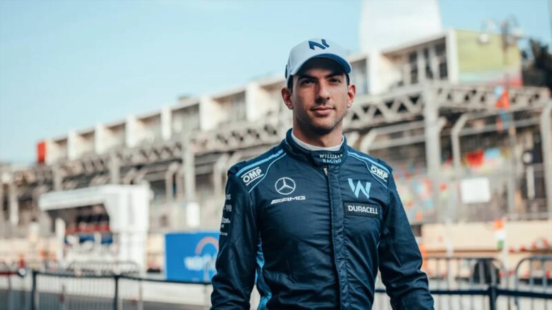 Nicholas Latifi in F1 pitlane