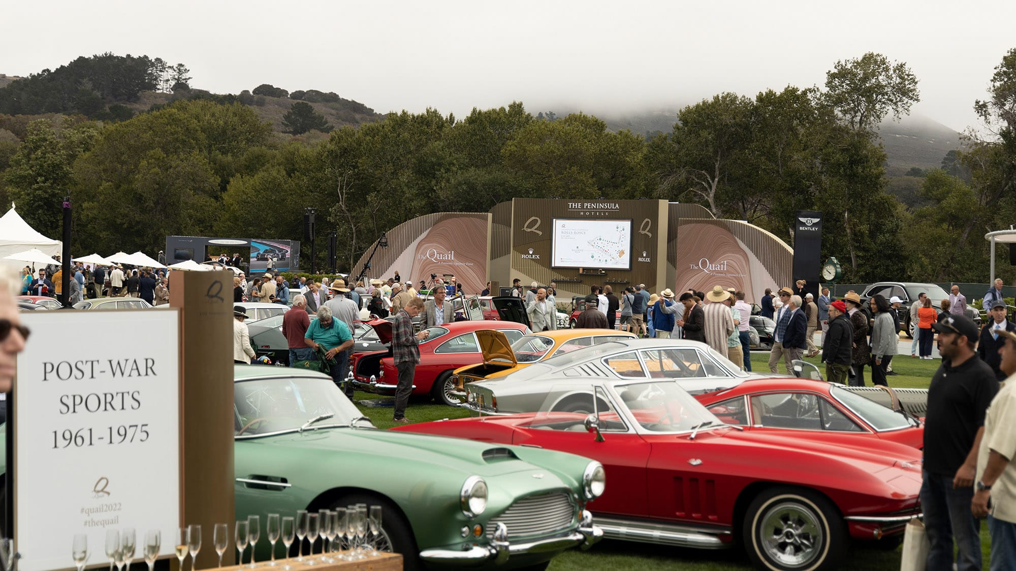 Post War Sports car category at the 2022 Quail Gathering