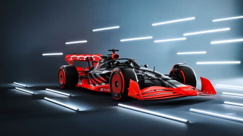Audi F1 car prototype livery
