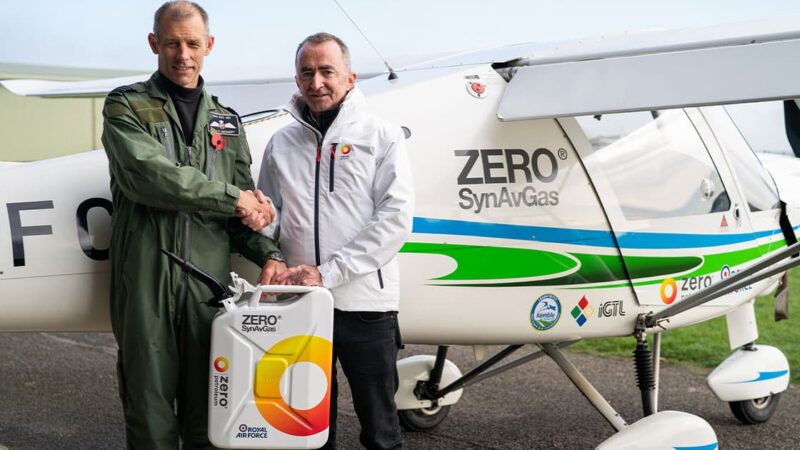 Paddy-Lowe-after-conducting-Zero-petroleum-flight
