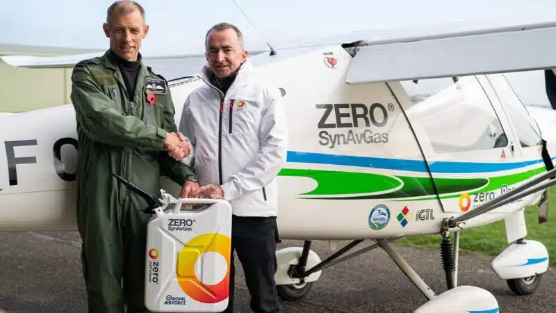 Paddy-Lowe-after-conducting-Zero-petroleum-flight