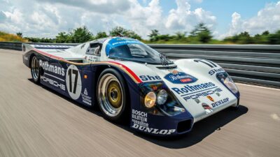 Porsche 962 on track