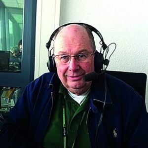 Andrew Marriott in commentary box