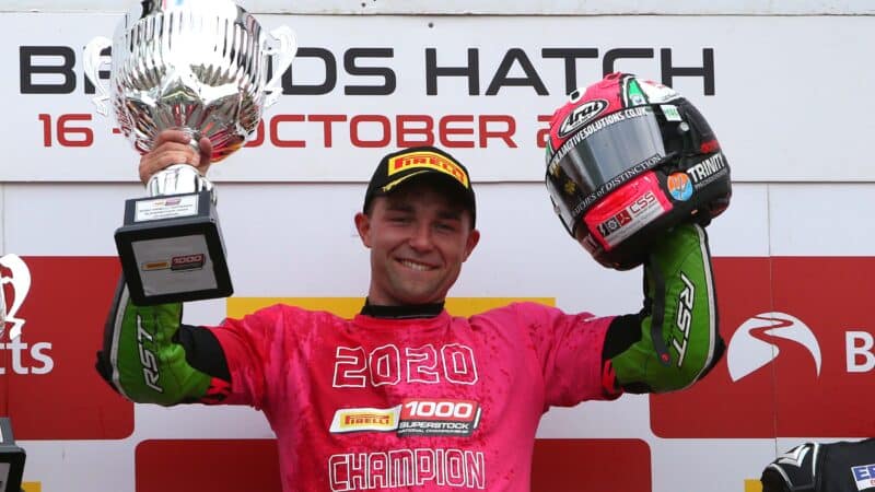 Chrissy-Rouse-celebrates-becoming-2020-Superstock-1000-champion