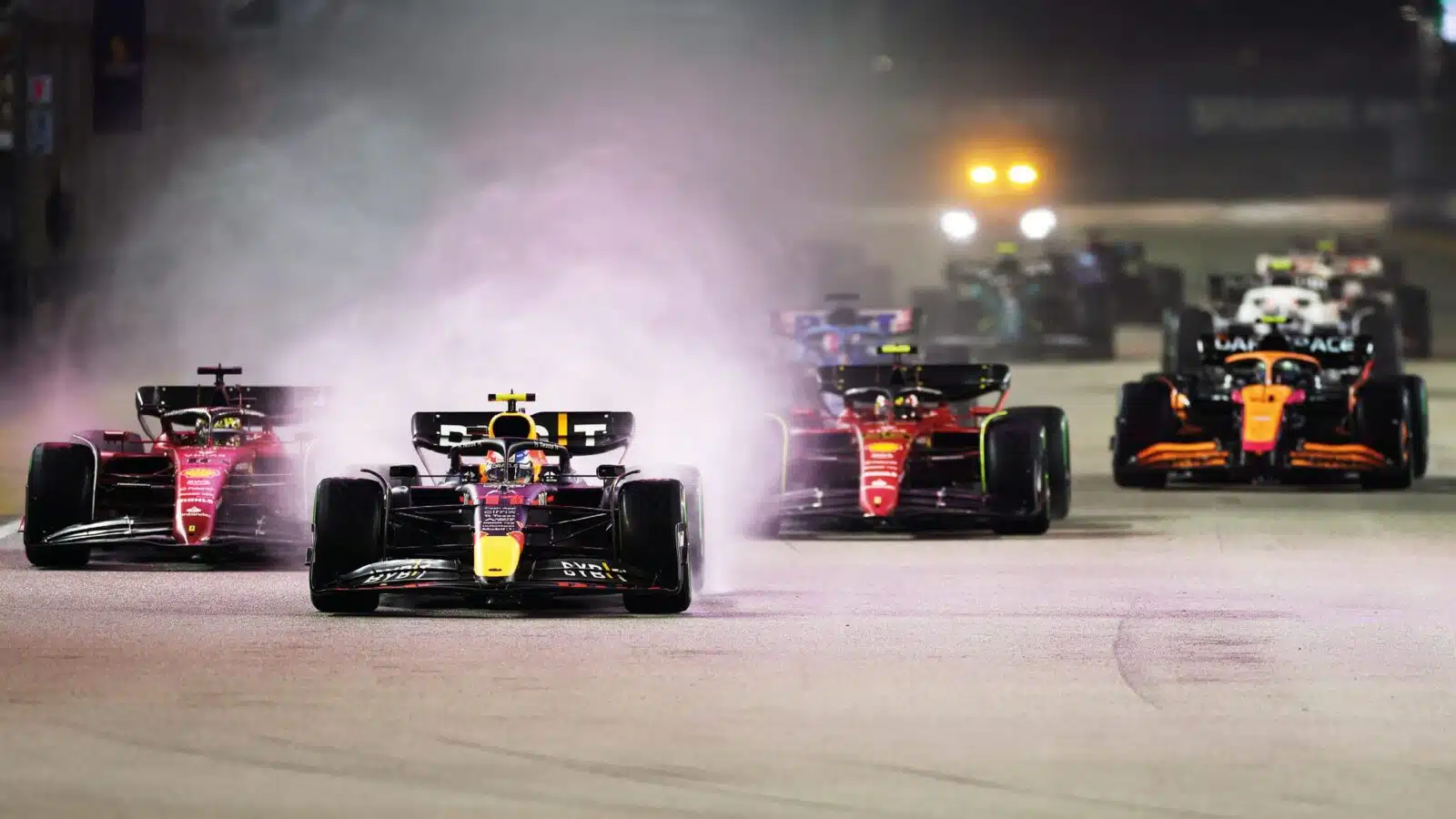 Pérez leads the Singapore GP