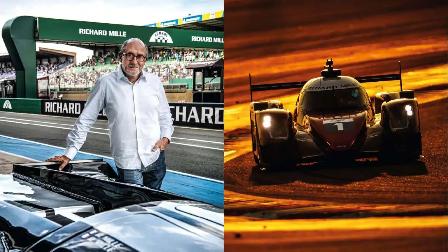 Richard Mille next to car on grid