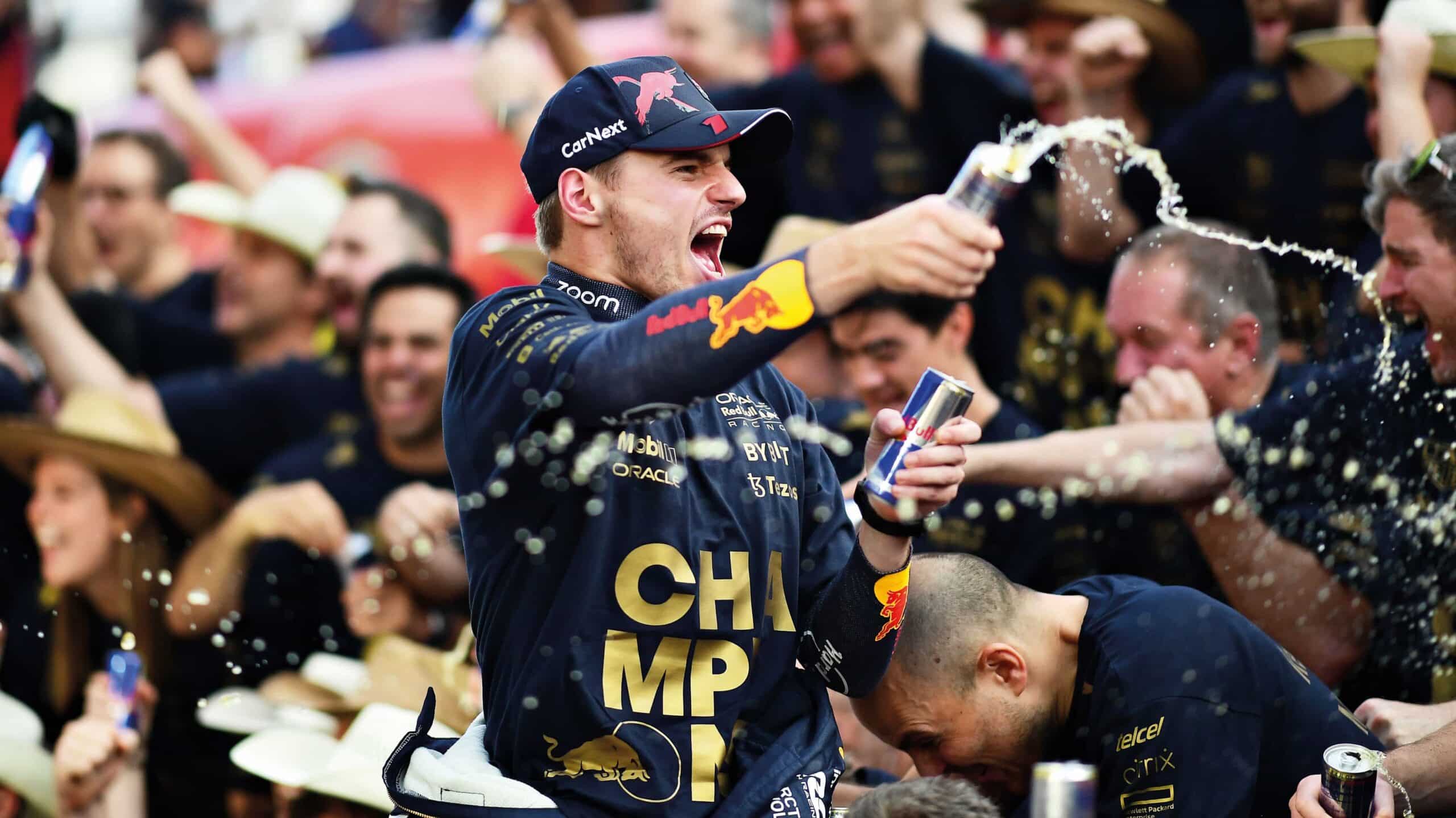 Max Verstappen Celebrates