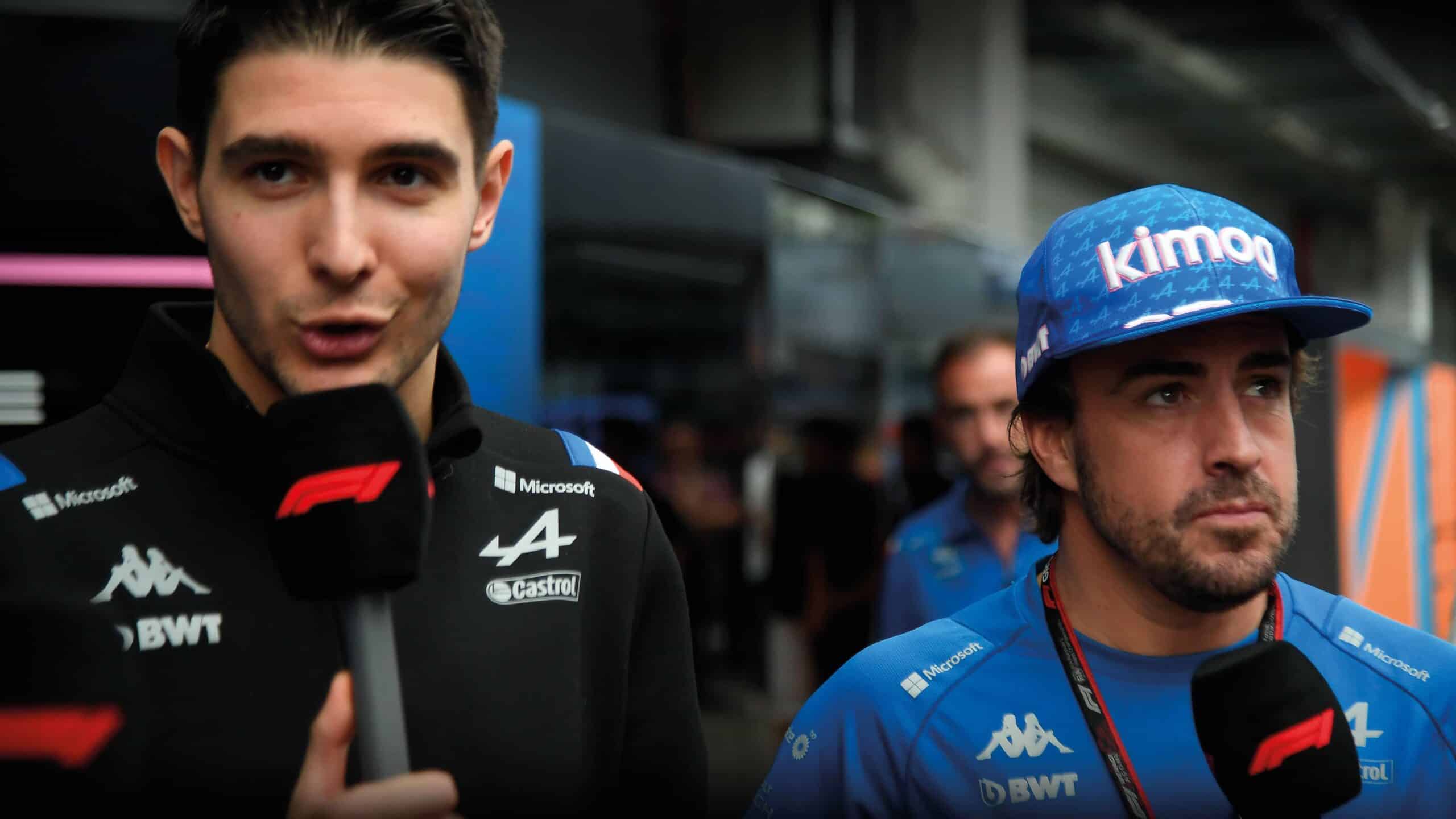 Ocon and Alonso interview