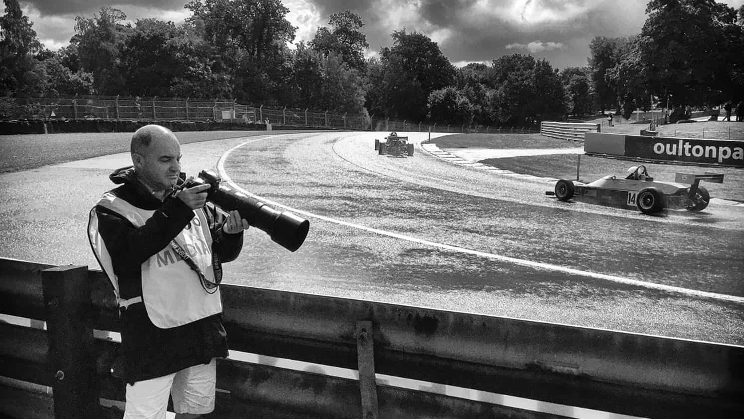 Simon Arron taking photo