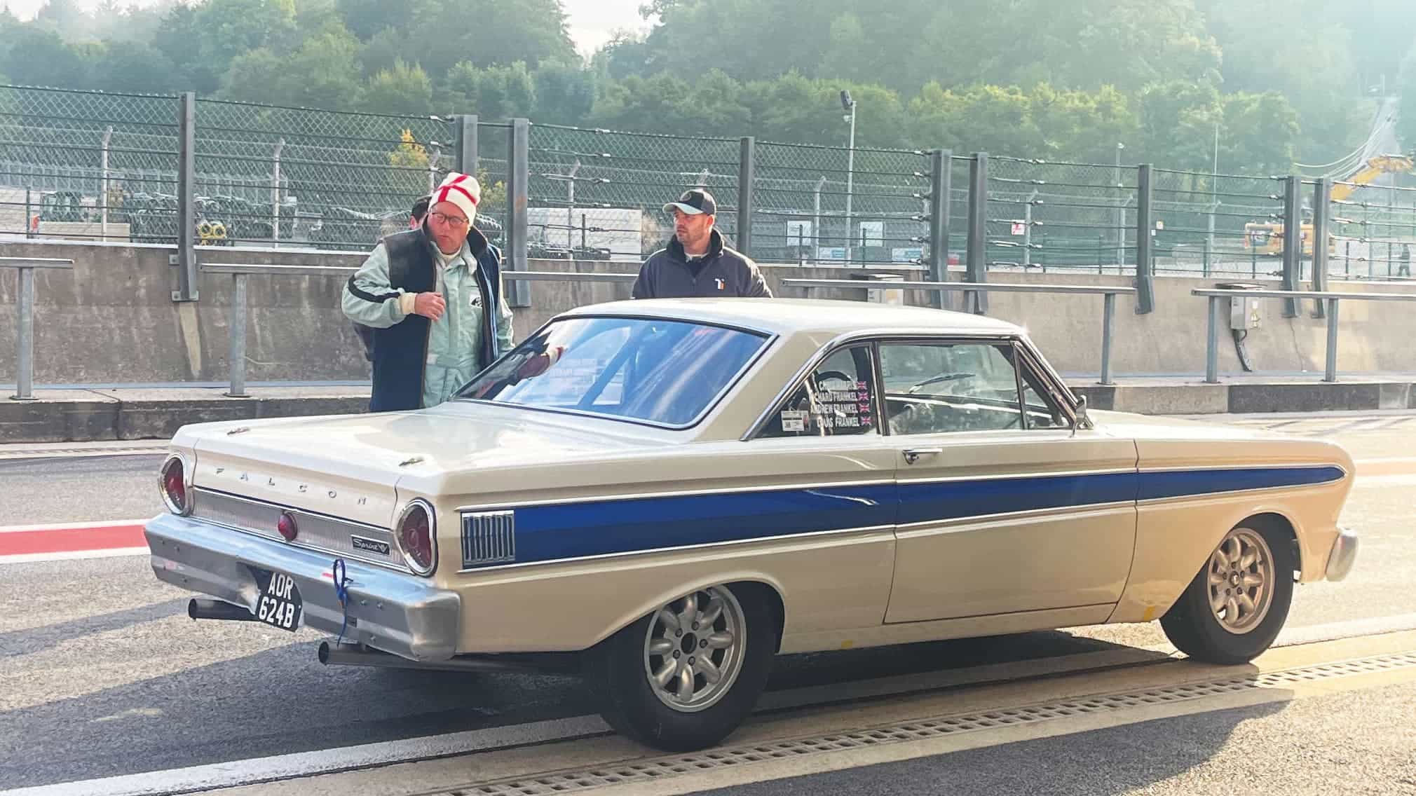 Two men & Ford Falcon