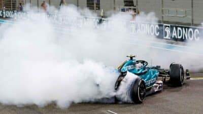 Vettel Doing Donuts