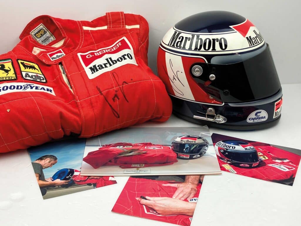 Gerhard Berger signed set