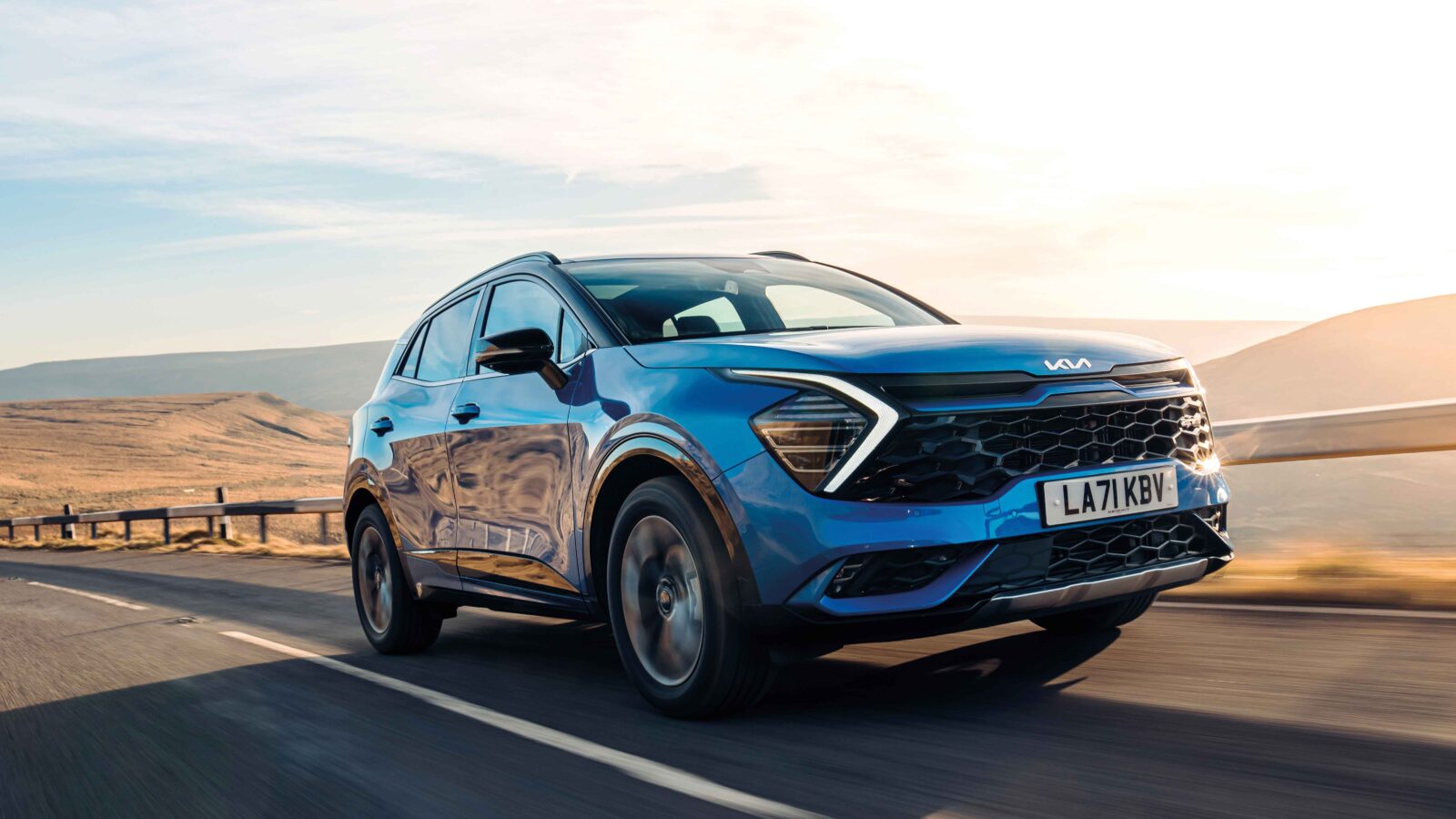 Kia Sportage on the road