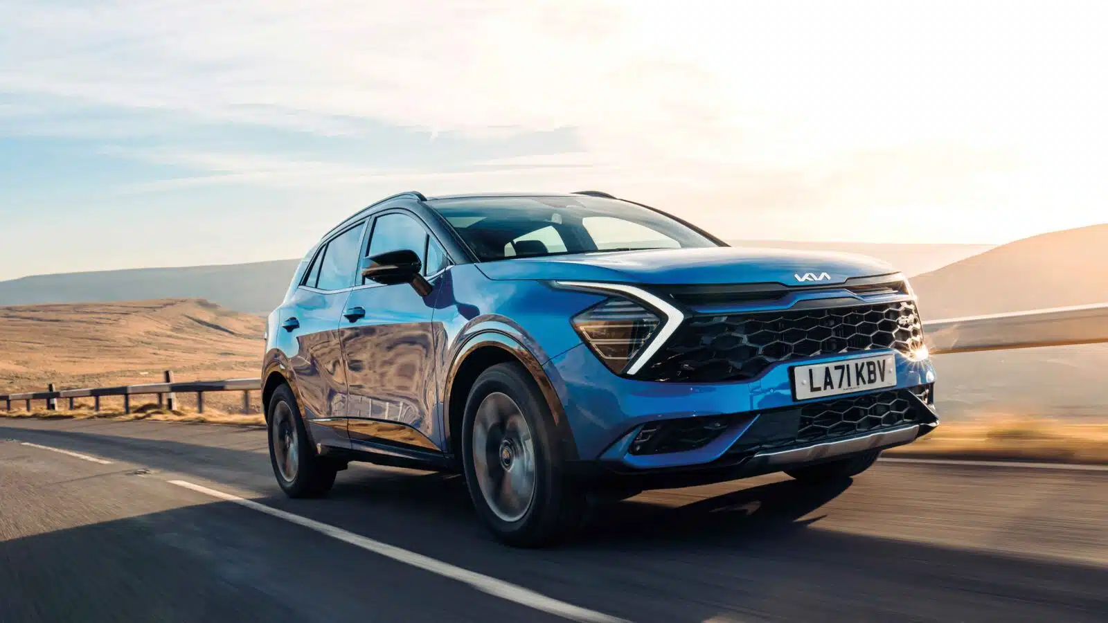 Kia Sportage on the road