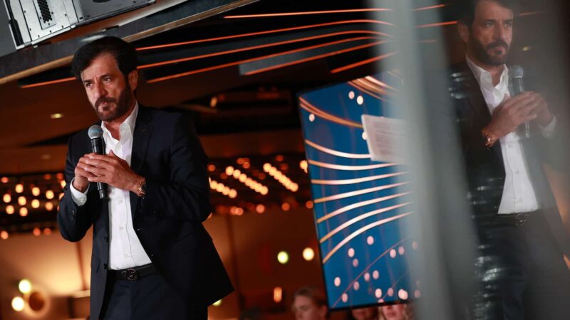 Mohammed Ben Sulayem talks at 2022 FIA prize giving ceremony