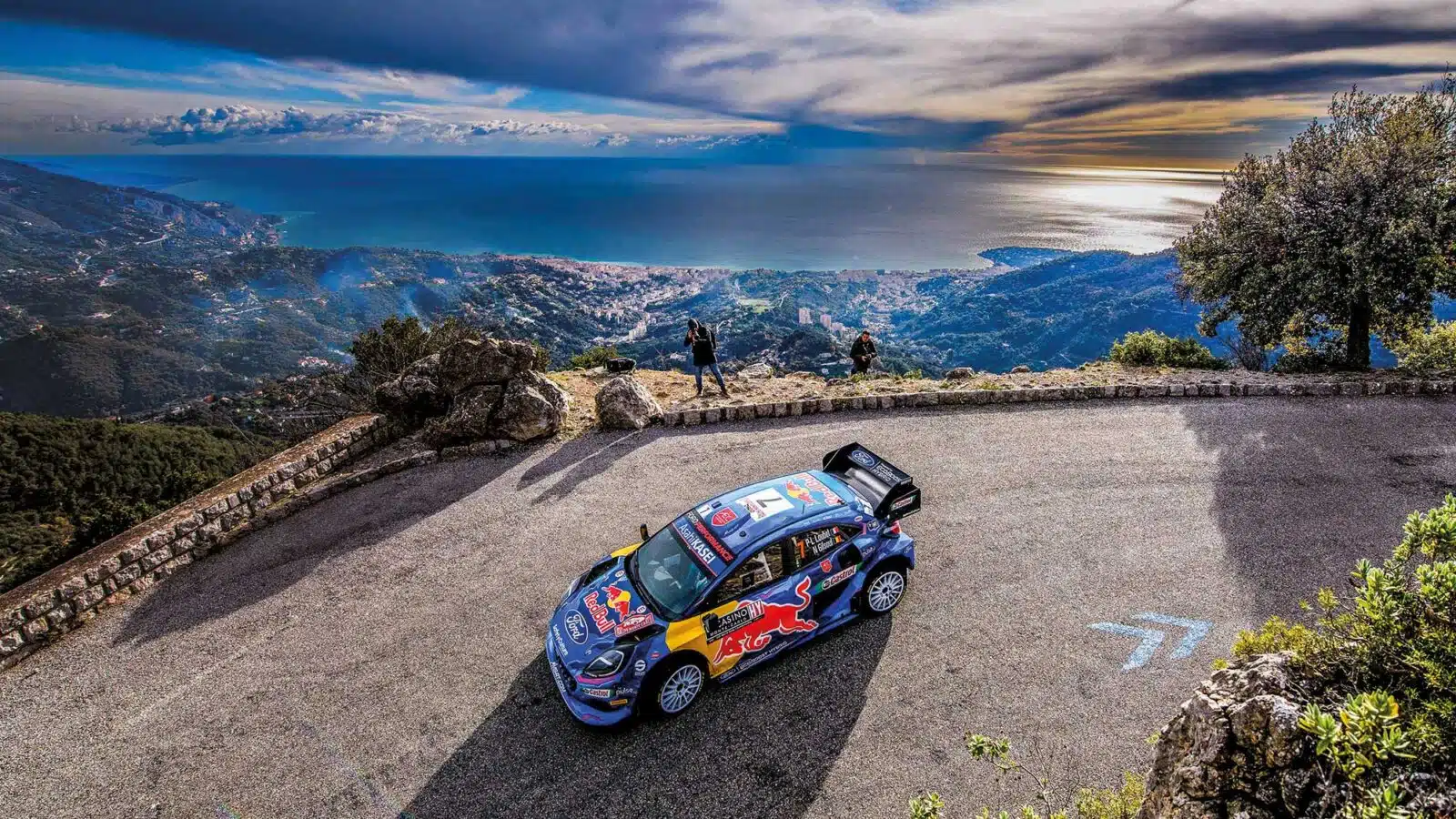 Pierre-Louis Loubet in the M-Sport Puma in Monte Carlo