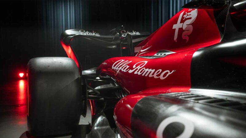 Alfa Romeo name on 2023 F1 car