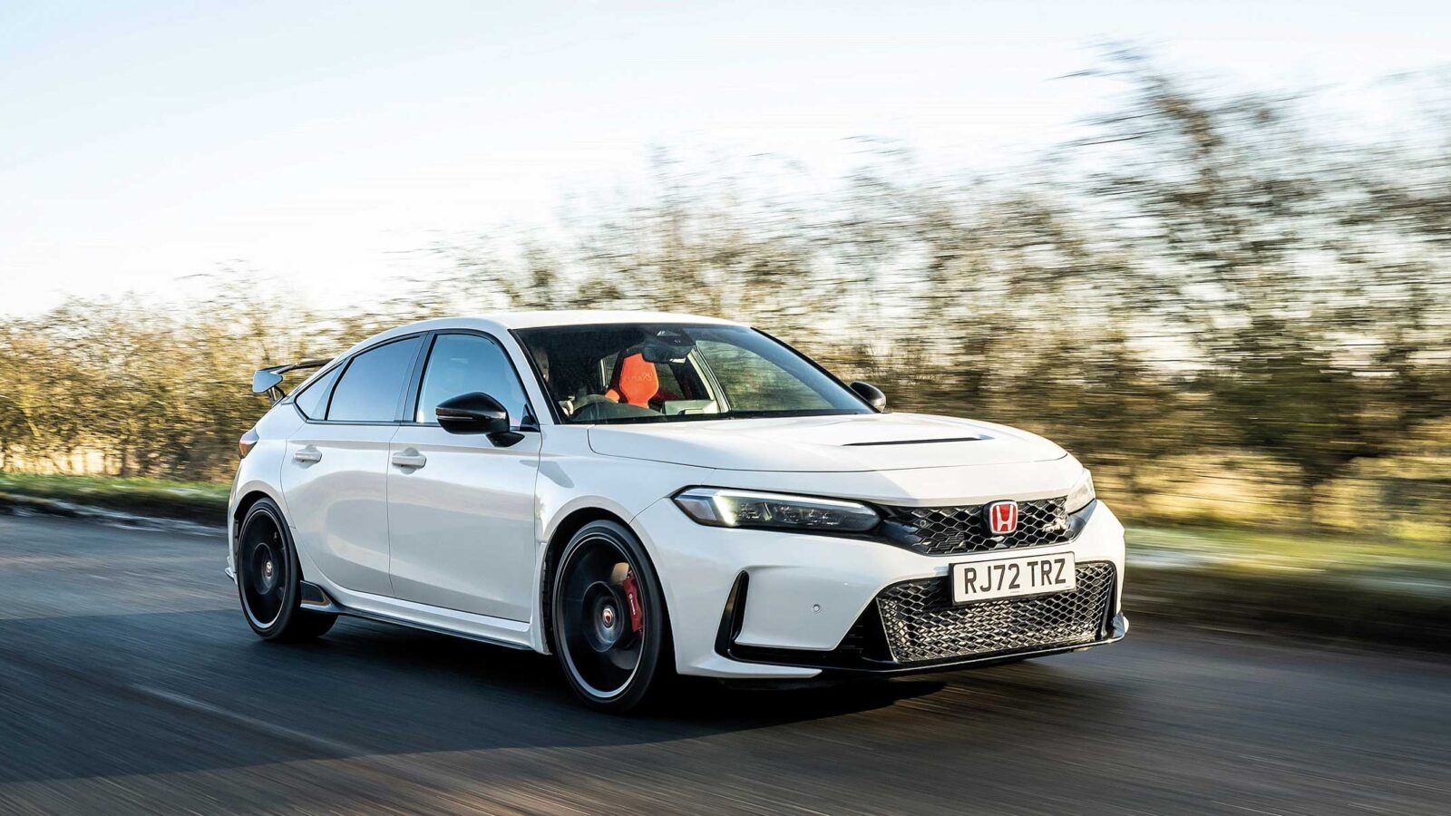 Honda Civic Type R on the road