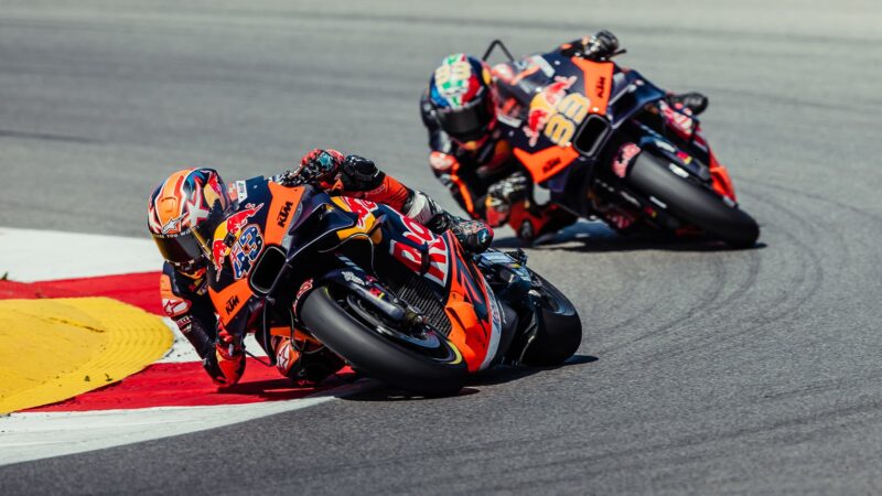 Jack Miller leads team-mate Brad Binder in 2023 MotoGP Portuguese GP