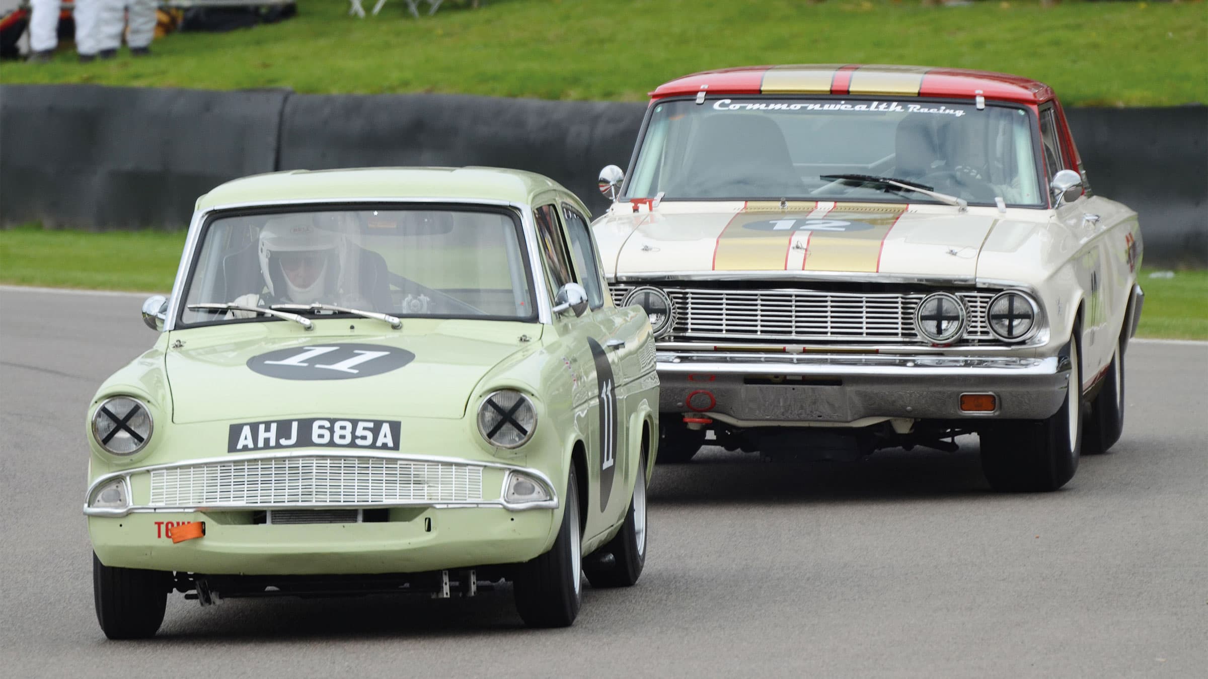 Kristensen racing at Goodwood