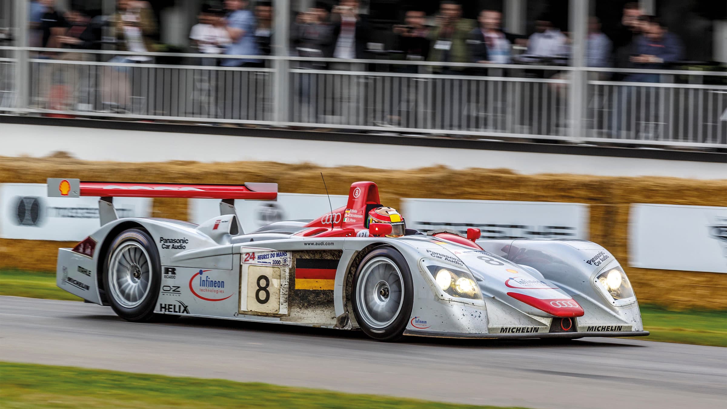 Tom Kristensen on track at Goodwood
