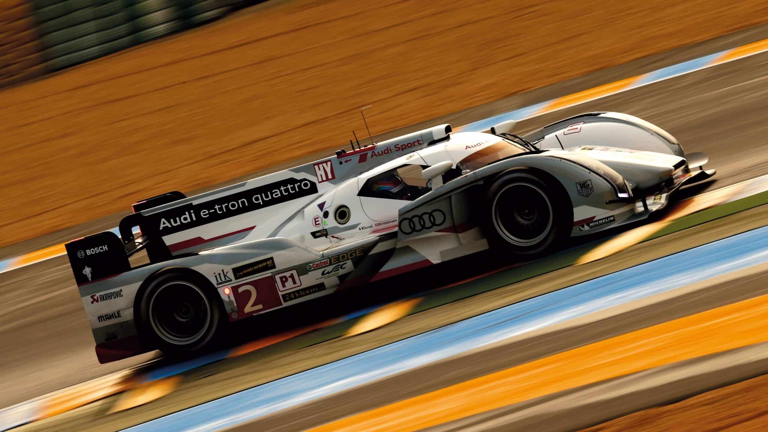 Tom Kristensen on track in Audi
