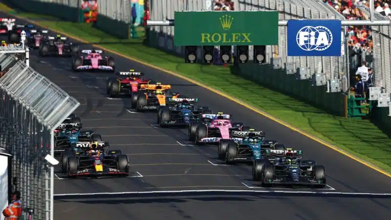 Alebrt Park starting grid 2023