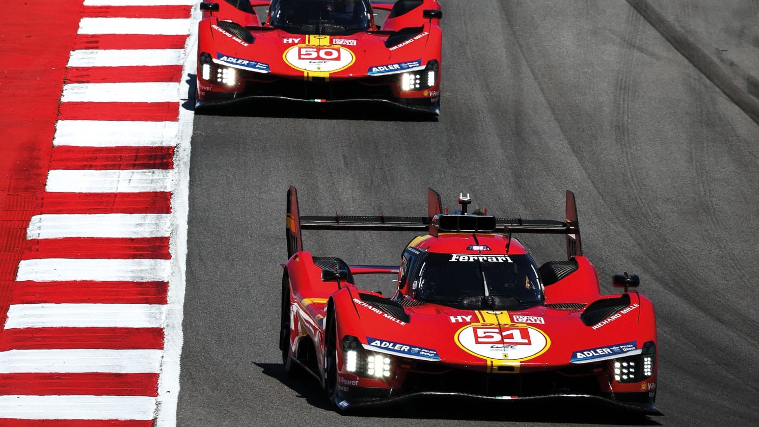 Ferrari Hypercars together on track