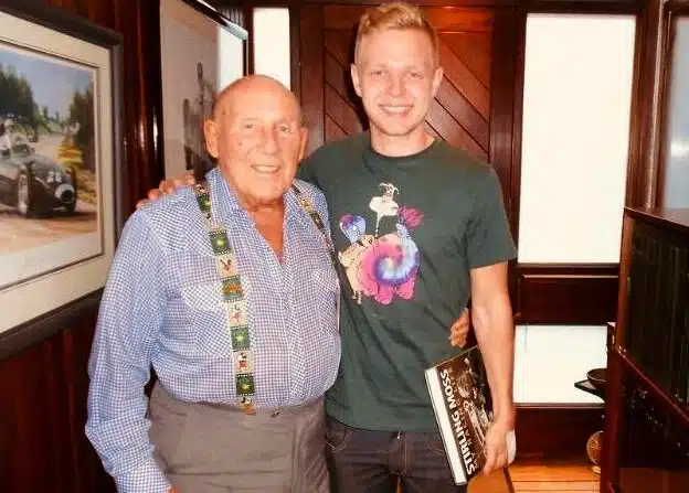 Kevin Magnussen with Stirling Moss in 2016