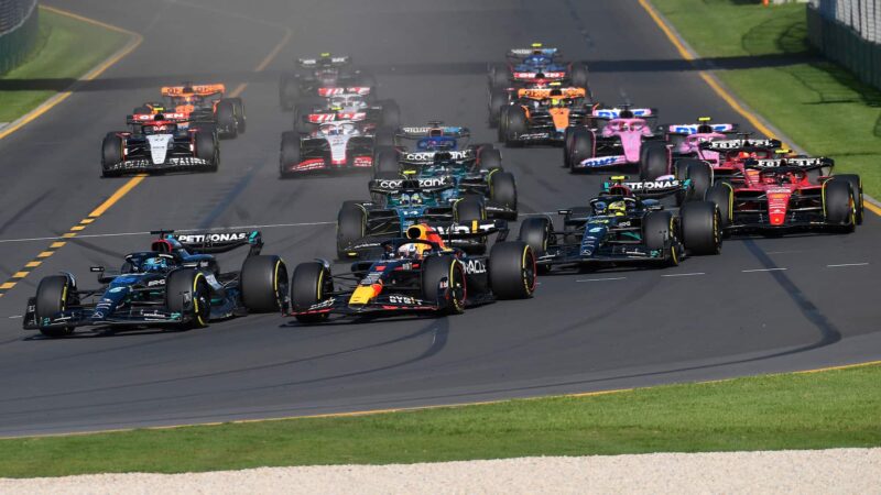 Max Verstappen George Russell 2023 Australian GP
