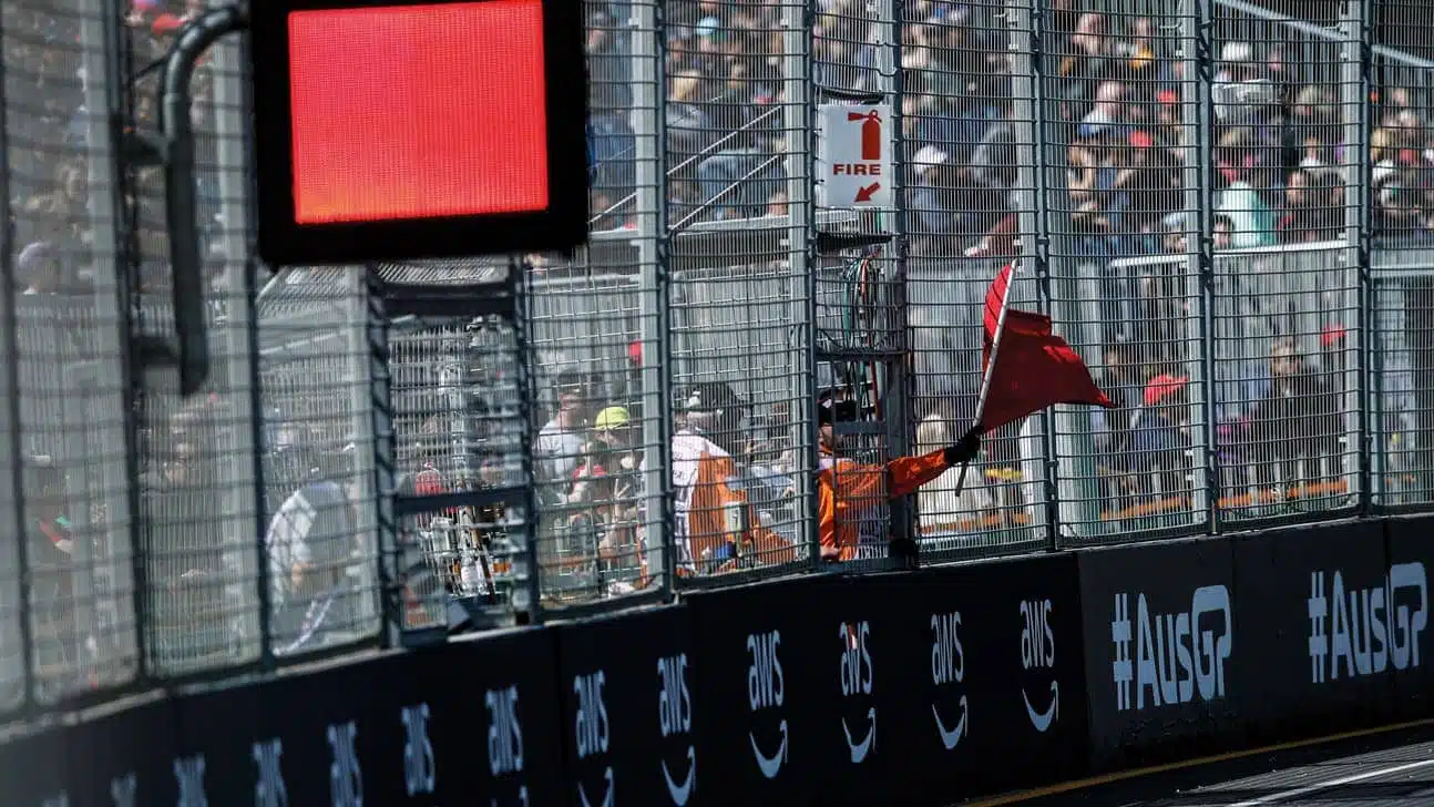 The Australian Grand Prix red flag