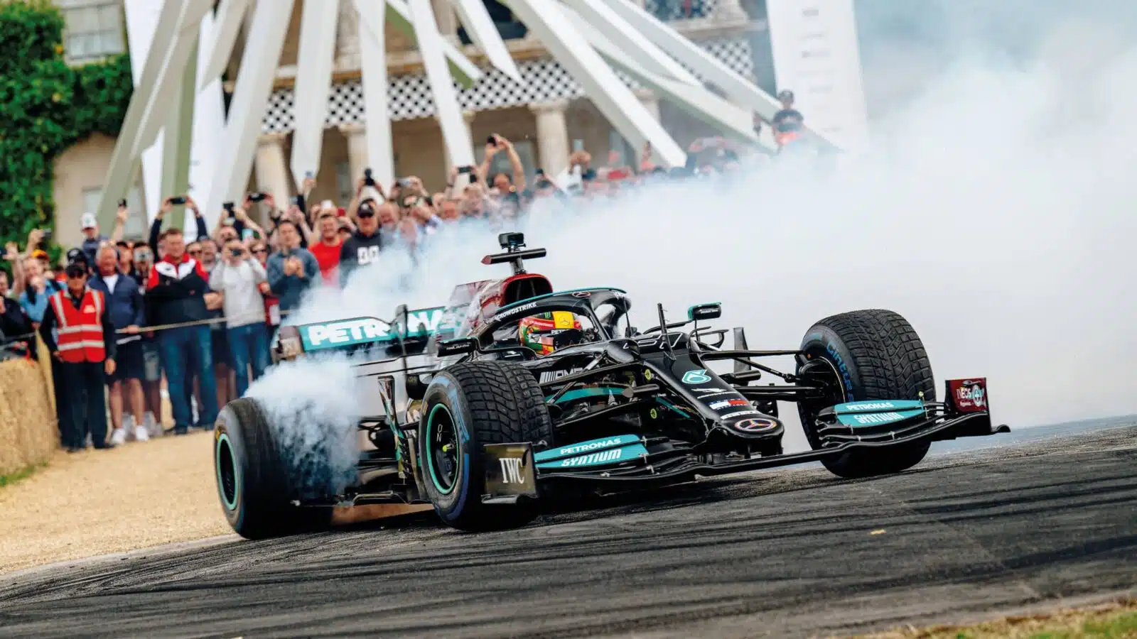 Esteban Gutiérrez in the Mercedes-AMG F1 W10