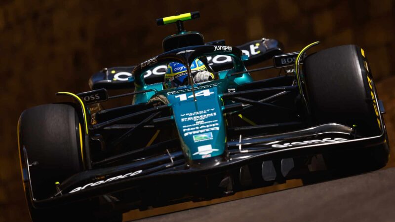 Fernando Alonso in Aston Martin