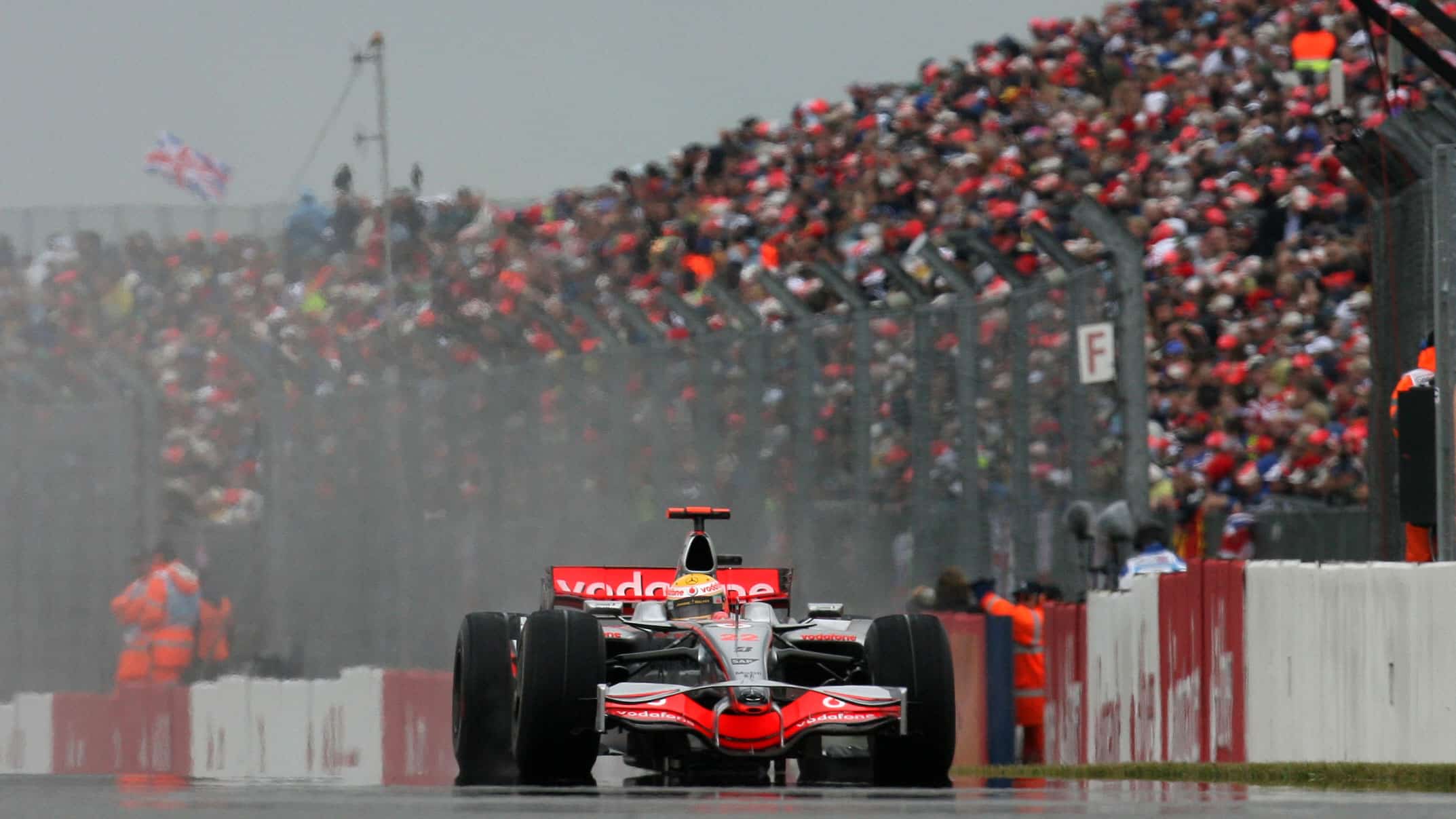 Lews Hamilton 2008 at the British GP