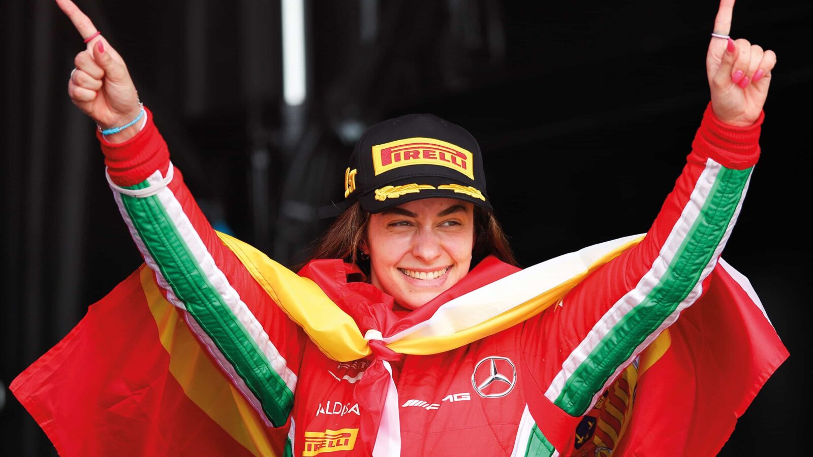 Marta Garcia celebrates