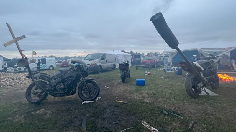 Le Mans MotoGP campsite Mat Oxley