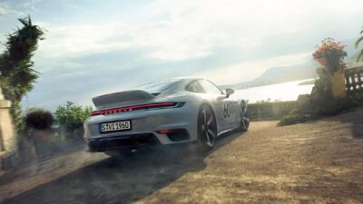 Porsche 911 Sport Classic drifting