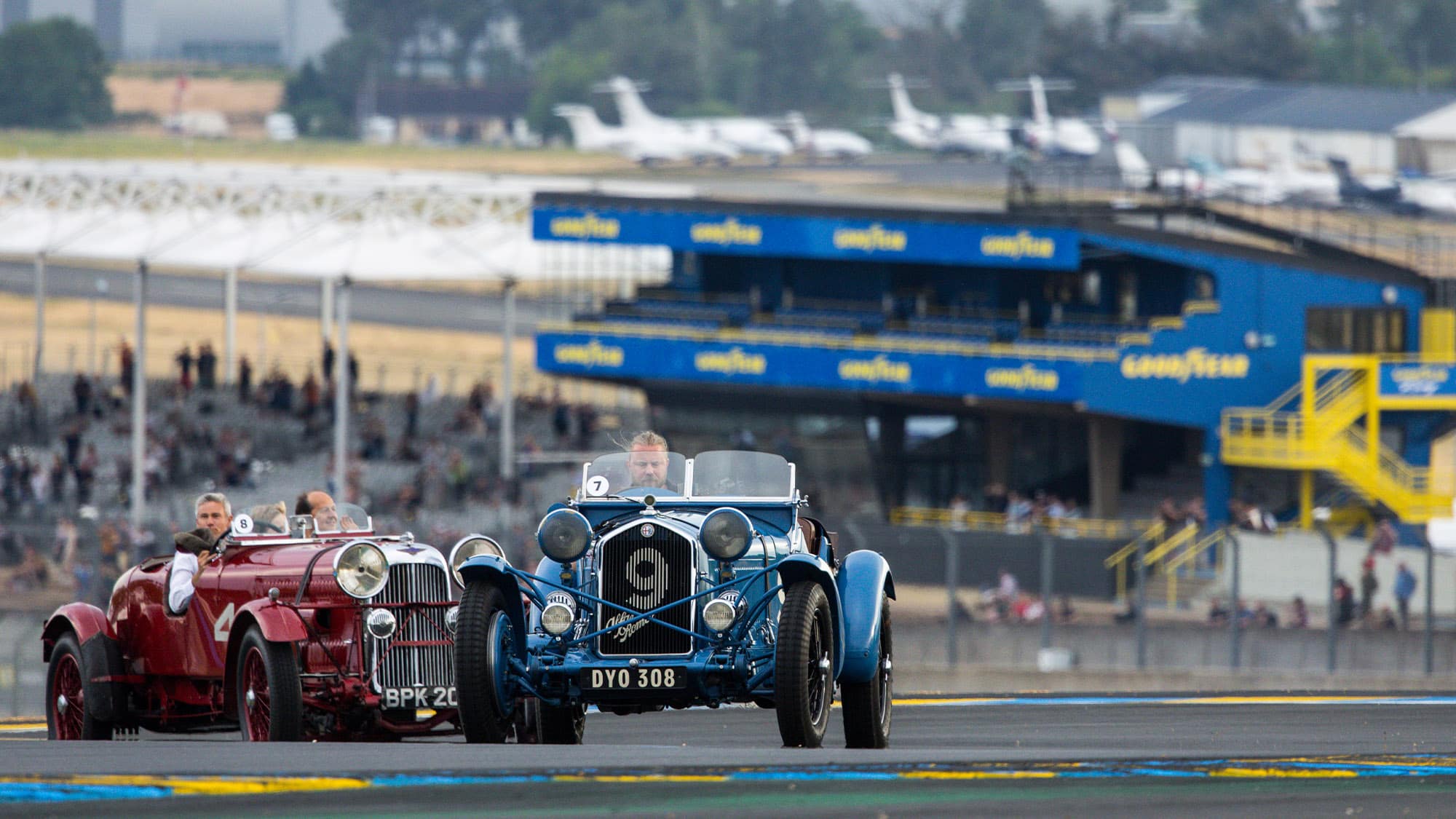 1934 Alfa Romeo 8C and 1935 Lagonda at Le Mans 24 Hours
