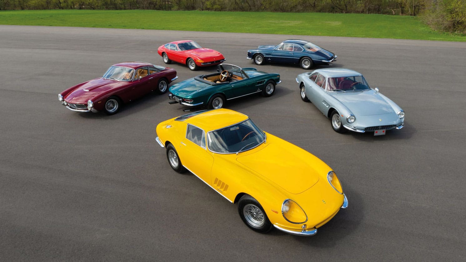 Auction cars on track