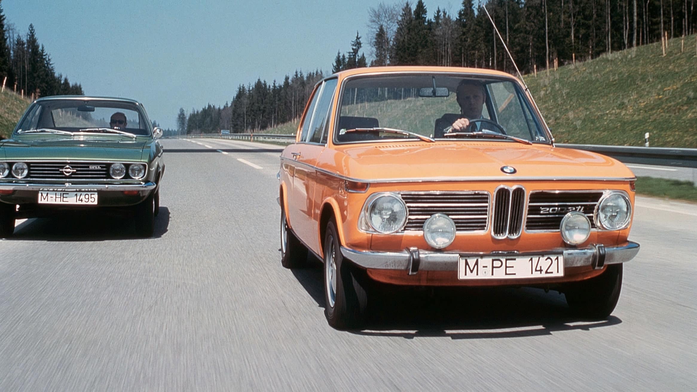 Orange BMW 2002