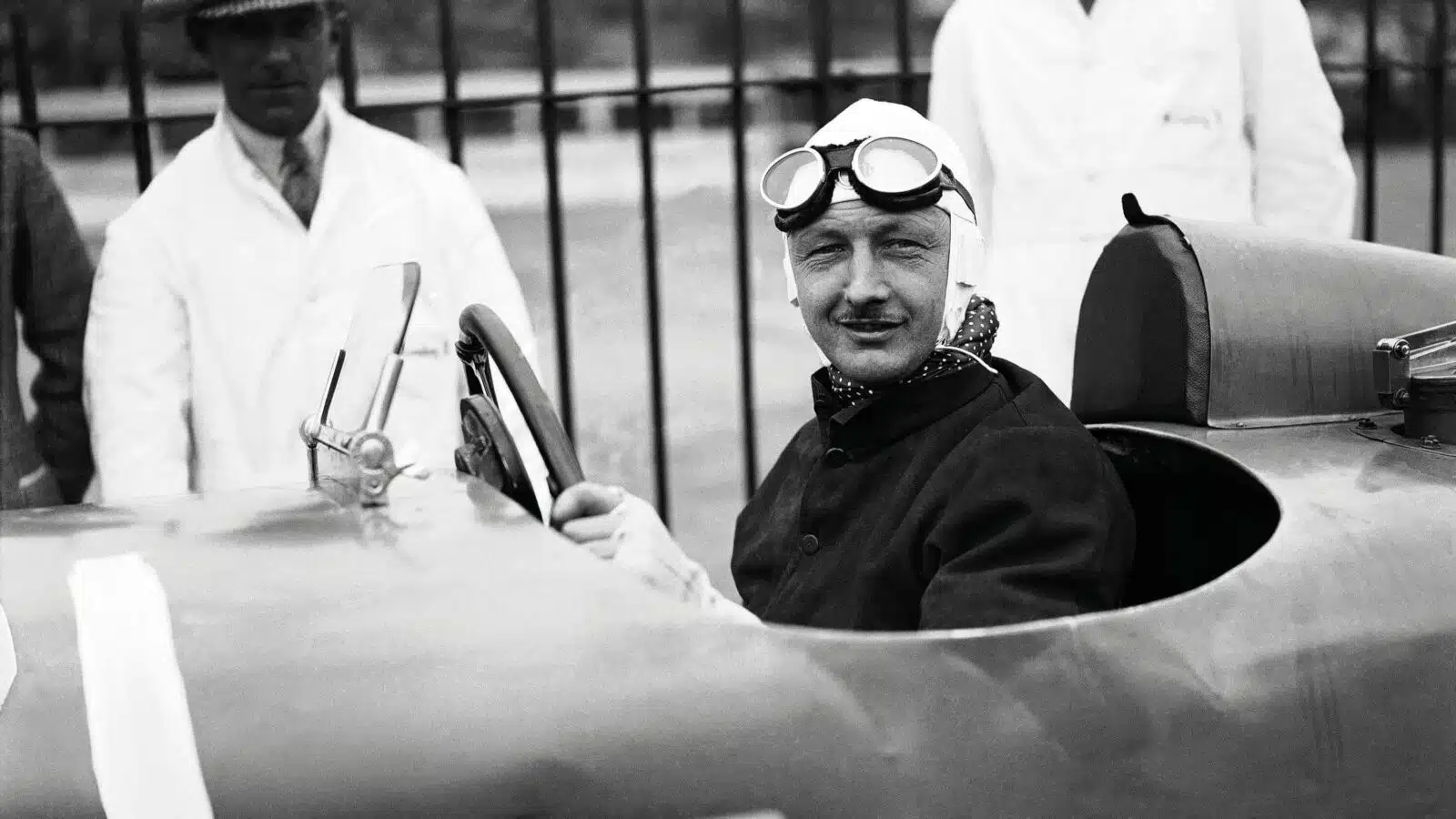 Sir Henry Birkin’s behind the wheel