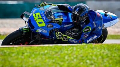 Sylvain Guintoli testing Suzuki’s final GSX-RR