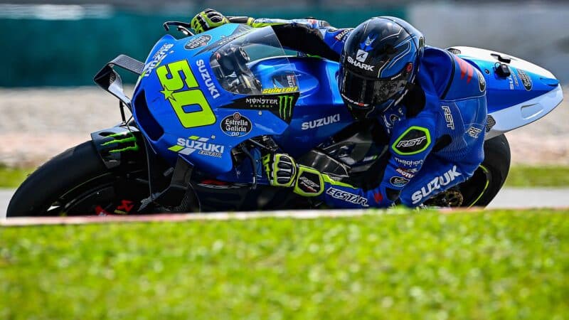 Sylvain Guintoli testing Suzuki’s final GSX-RR