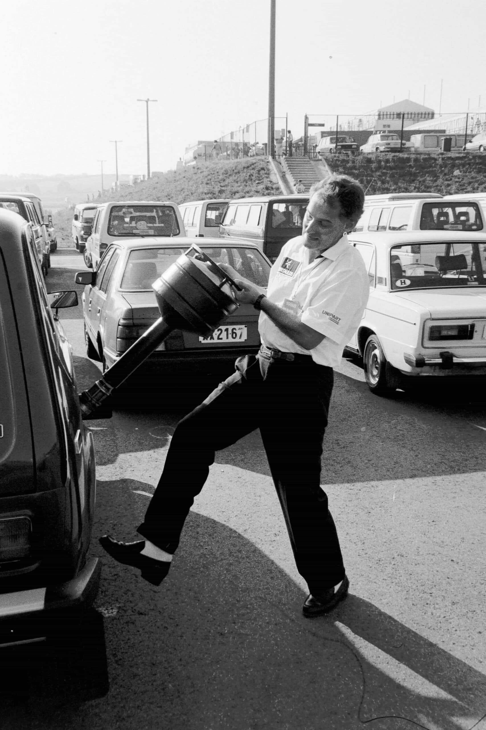 Harvey Postlethwaite at the Hungarian GP 1988 2