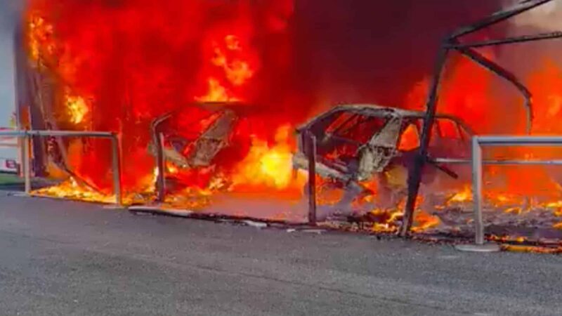 Lancia Loeb fire Lydden Hill