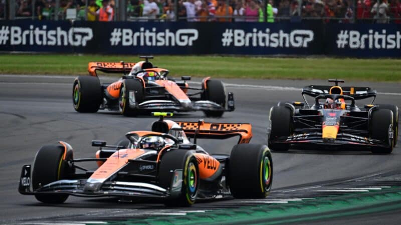 Lando-Norris-leads-the-British-GP-ahead-of-Max-Verstappen