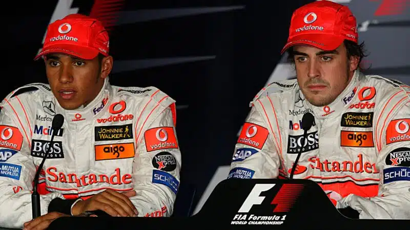 Lewis Hamilton Fernando Alonso McLaren2007 Italian GP