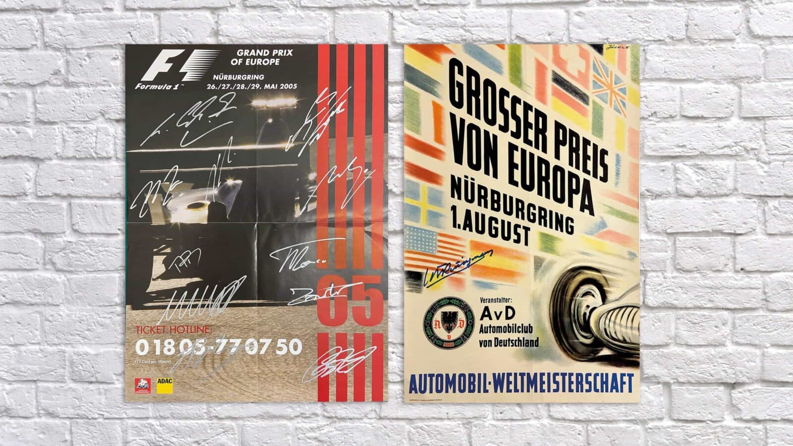 Signed Nürburgring posters