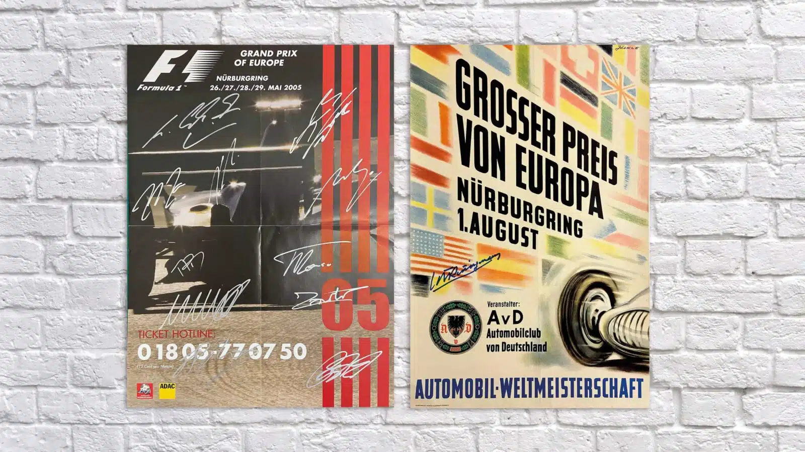 Signed Nürburgring posters