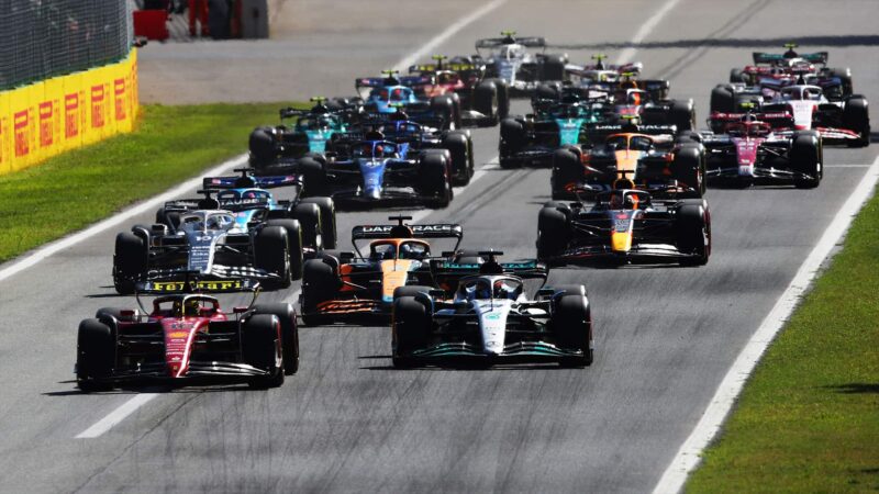 2022 Italian GP Monza race start